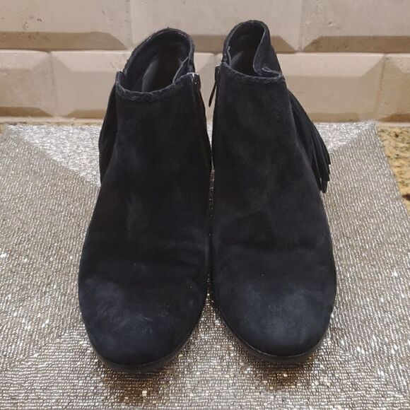 SAM EDELMAN "Paige" Black Suede Bootie - Size 8‎ - Picture 3 of 11